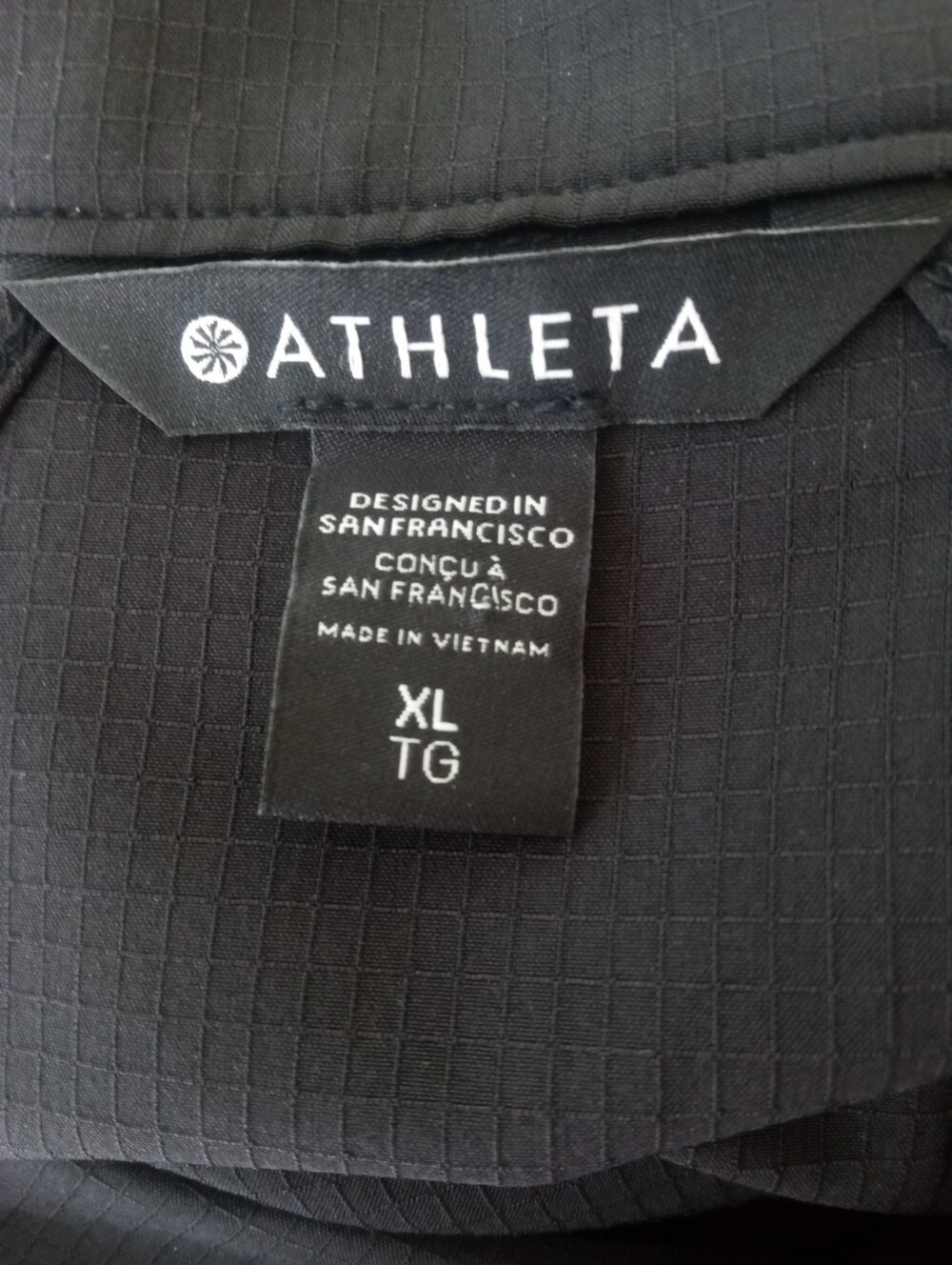 ATHLETA Half Zip Pouch Black Light Weight Jacket | XL - Picture 7 of 7
